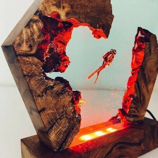 🔥 Last Day Promotion 60% OFF 🔥 Large Epoxy Resin Wood Light Lamp