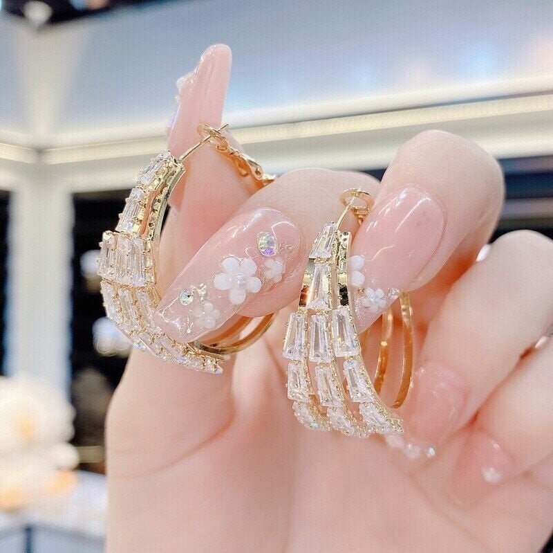 Shiny Curved Earrings✨