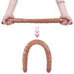 (Only Today 50% off)  C6 Classic Double Penetration Realistic Veined Double-Ended Dildo 22 Inch  0.5KG (3 days delivery)