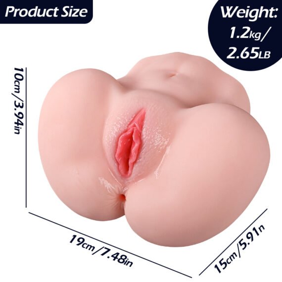 (Only Today 50% off) Sexy Girls Sex Plump Butt Toys Realistic Virgin Pussy and Hot Ass Hole for Men (1.3kg) (3 days delivery)