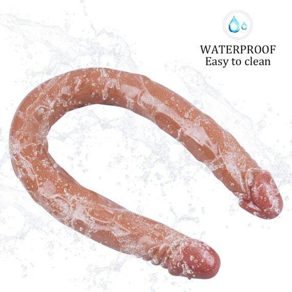 (Only Today 50% off)  C6 Classic Double Penetration Realistic Veined Double-Ended Dildo 22 Inch  0.5KG (3 days delivery)