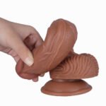 (Only Today 50% off)  Large ultra-realistic liquid silicone suction cup dildo with bulging veins 8.6 inches (3 days delivery)