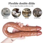 (Only Today 50% off)  C6 Classic Double Penetration Realistic Veined Double-Ended Dildo 22 Inch  0.5KG (3 days delivery)