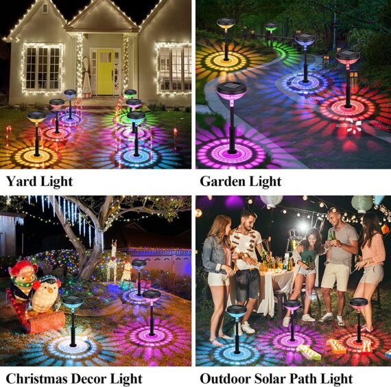 Waterproof Warm & 7 Color Changing Bright LED Solar Light