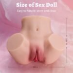 (Only Today 50% off) Sex Doll Male Masturbators Pocket Pussy Ass, 1.46LB Realistic Mini Sex Doll Adult Sex Toys Lifelike Female Sex Doll Torso Hip with Virgin Vagina and Anal Men Masturbation Male Stroker for Doggy Style (3 days delivery)