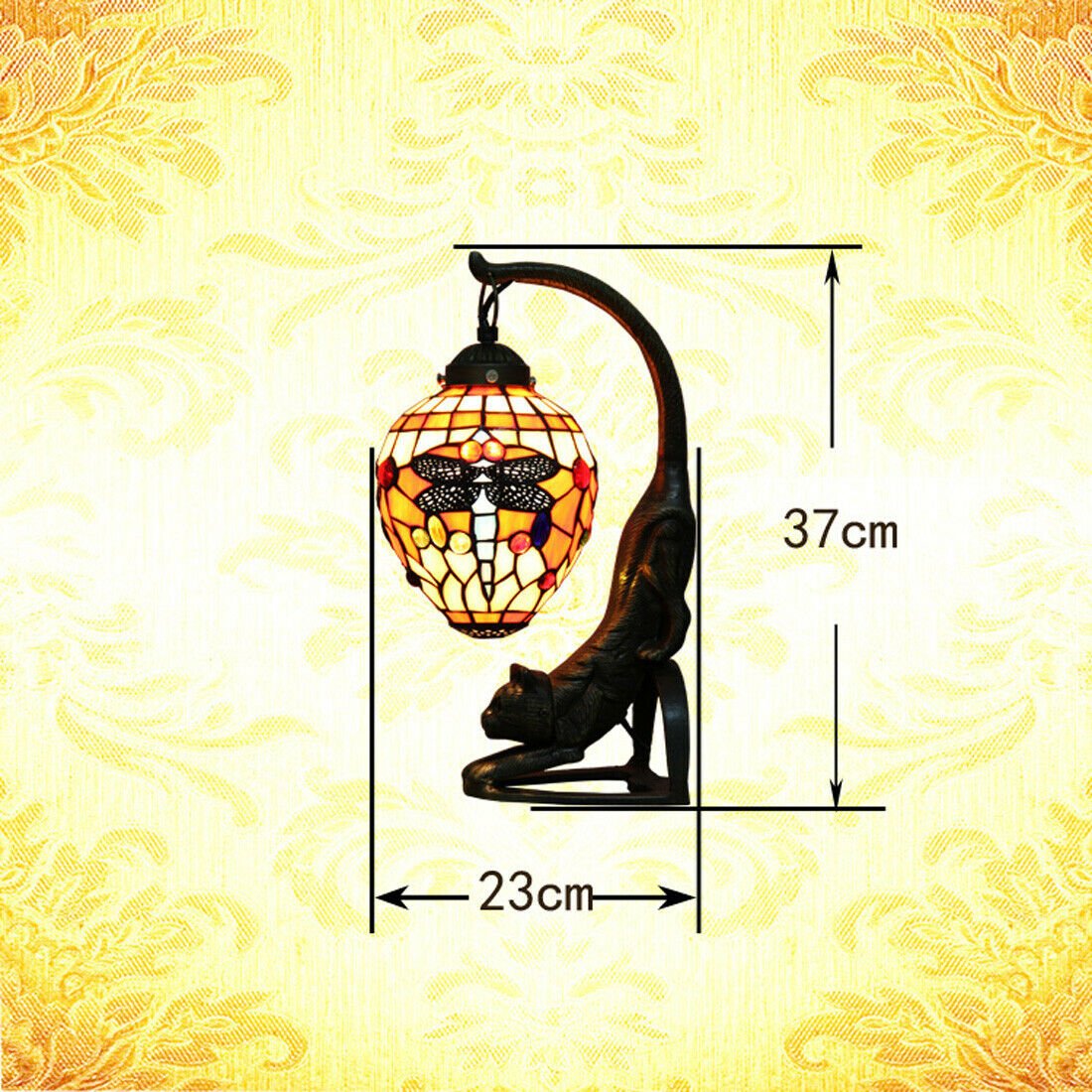 Vintage Style Stained Glass Cat Table Lamp(48% OFF )