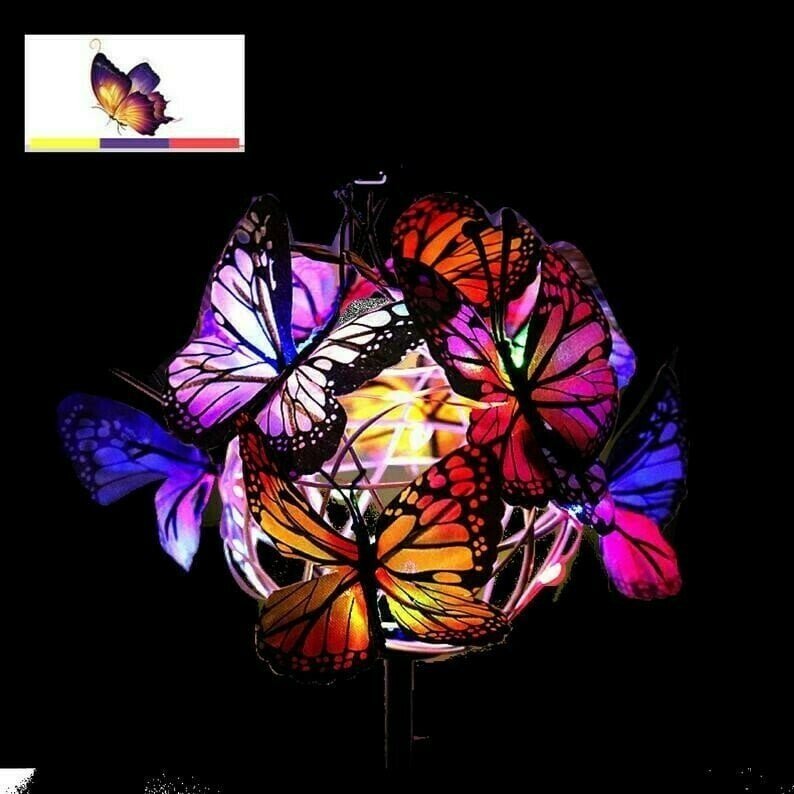 🔥Last Day Special Sale 70% OFF - Solar Stake Lights Butterflies Decor Lights