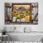 🔥Last Day Promotion 49% OFF - 🦋''Every Day Is A New Beginning''🌻-Butterfly Sunflowers Wall Art💖