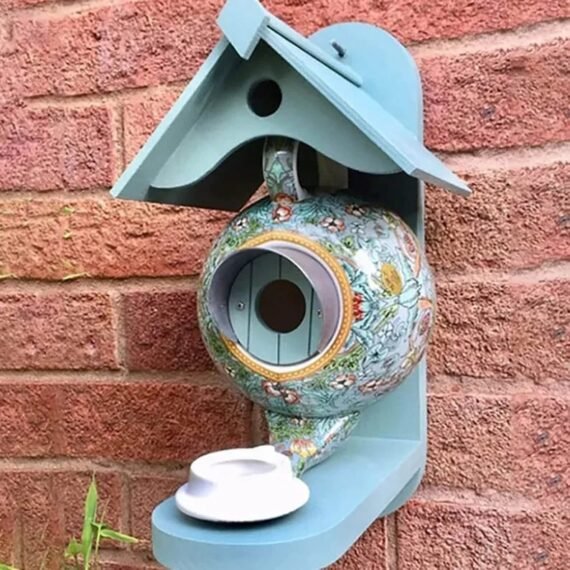 William Morris Teapot Bird House