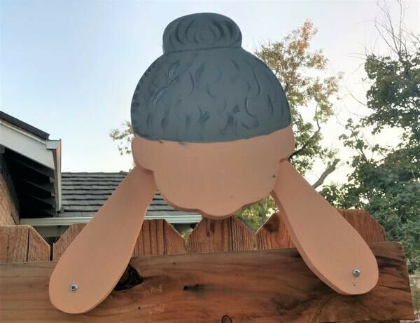 Father's Day Gift- Nosy Old Man and Lady Garden Yard Art