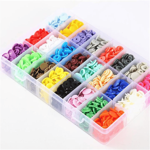 DIY CRAFTING COLORFUL SNAP BUTTONS KIT