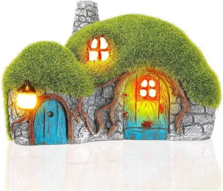 Darkdec-Statue House with Solar Lights