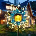 Kacux Solar Garden Metal Sun Lights Decor