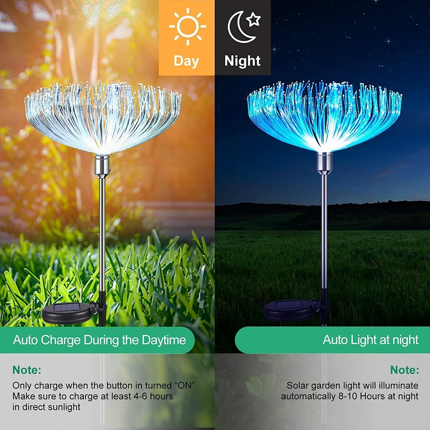 INDEPENDENCE DAY PROMOTION 49% OFF--7 Color-Changing LED Solar Powered Jellyfish Stake Lights