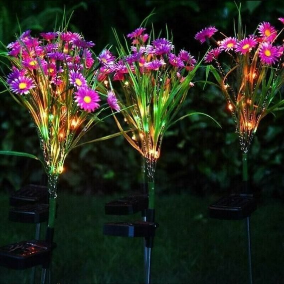 Chrysanthemum Solar Flower Lights(SET OF TWO)