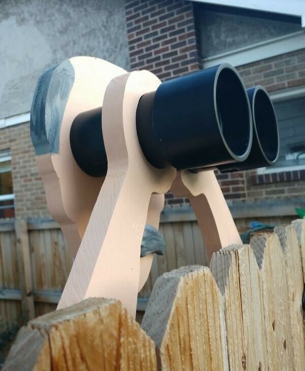 Father's Day Gift- Nosy Old Man and Lady Garden Yard Art