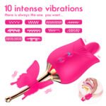 Butterfly Rose Toy – Rose Tongue Vibrator