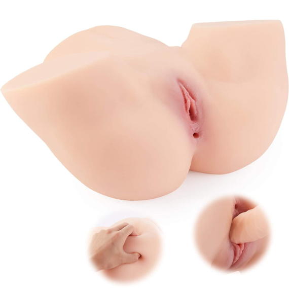 (Only Today 80% off)  Realistic Sex Butt Body Doll with Tight Ribbed Vaginal and Hermetic Seal for Max Suction (1kg) (3 days delivery)