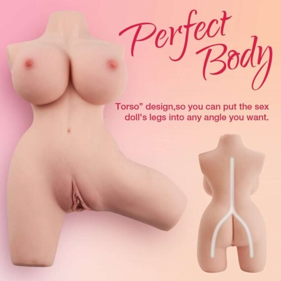 (Only Today 80% off)3kg Real Neighbor West Girls Sex Half Body Doll with Torso, Pussy, Ass, Big Boobs for Male Sex(3 days delivery)