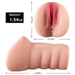 (Only Today 50% off)  Young Girls Virgin Sex Pussy Toys with Realistic Flush Labia and Tight Ass Hole for Fist Anal Time (3 days delivery)