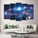 Tablou multicanvas galaxie SPACE VIEW