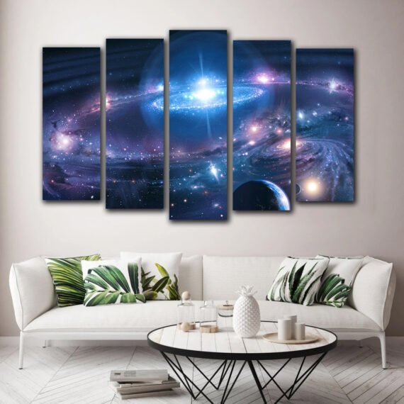 Tablou multicanvas galaxie SPACE VIEW
