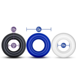 (Only Today 50% off)3 Colors Penis Delay Rings for Longer Harder Stronger Erections with Soft and Waterproof Silicone(3 days delivery)