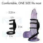 (Only Today 50% off)Vibrating Cock Cage with Three Enhancer Ring Sleeves (Replaceable Battery)(3 days delivery)