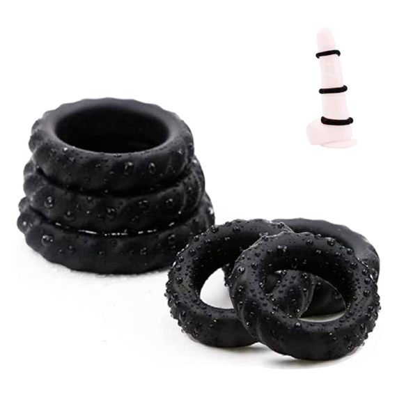 (Only Today 50% off)3 Pcs Premium Silicone Cock Rings for Men Erection Training and Stamina Prolonging(3 days delivery)