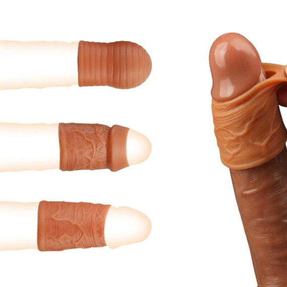 (Only Today 80% off)3 Kinds of Penis Glans Ring Set with Buckle Design and Liquid Silicone for Couples Sex(3 days delivery)