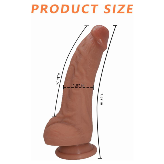 (Only Today 50% off)20cm Hard Soldier Dildo with Body-Safe Material Strong Suction Cup and Ultra Soft Balls(3 days delivery)