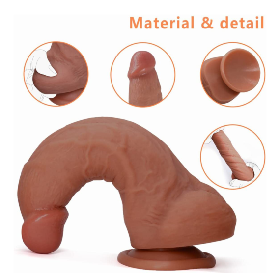 (Only Today 50% off)20cm Hard Soldier Dildo with Body-Safe Material Strong Suction Cup and Ultra Soft Balls(3 days delivery)