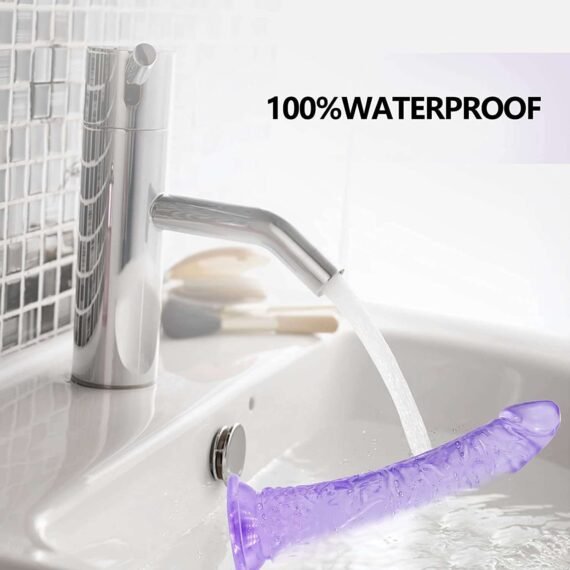 (Only Today 50% off) 20cm Realistic Transparent Dildo with Strong Suction Cup and G Spot Stimulate Glans for Beginners Women (3 days delivery)