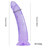 (Only Today 50% off) 20cm Realistic Transparent Dildo with Strong Suction Cup and G Spot Stimulate Glans for Beginners Women (3 days delivery)