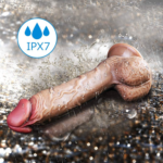 (Only Today 74% off)  23cm Realistic Detail Dual Density Liquid Dildo with Vivid Veins, Curved Shaft and Balls and Skin Texture (3 days delivery)