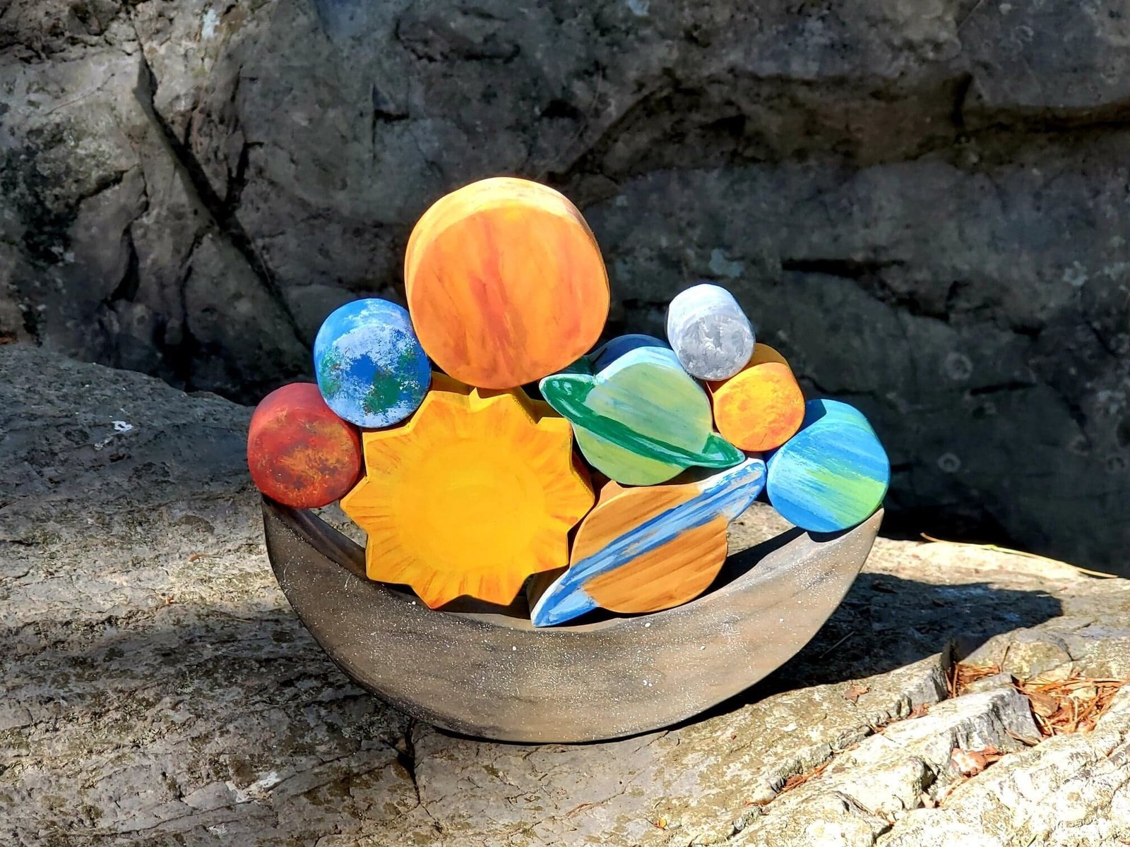 👩‍🚀🌞🌙Solar System Wooden Balance Stacker