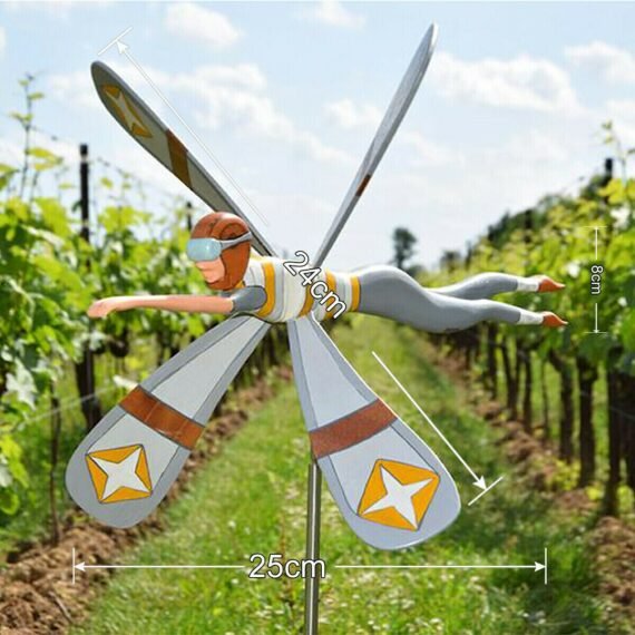 [Mother's Day] Gift Whirligig Character Series Windmill garden decor