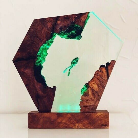 🔥 Last Day Promotion 60% OFF 🔥 Large Epoxy Resin Wood Light Lamp