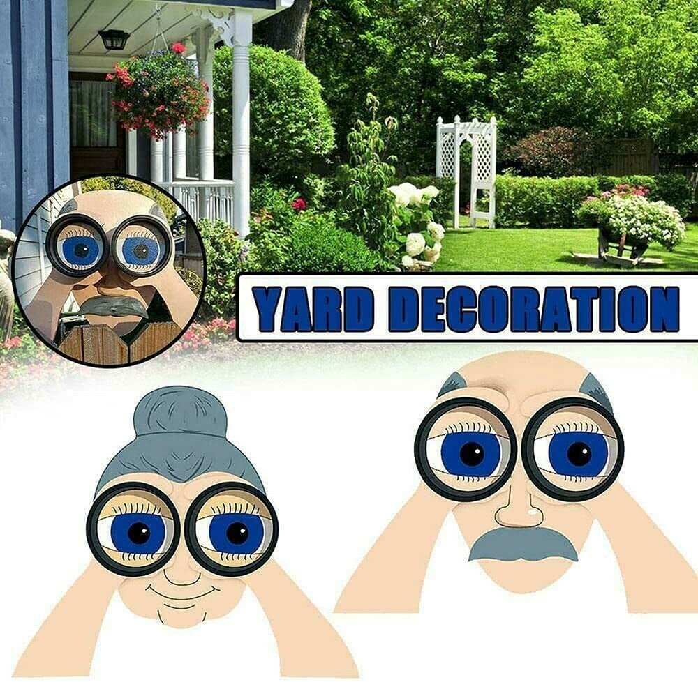 Father's Day Gift- Nosy Old Man and Lady Garden Yard Art
