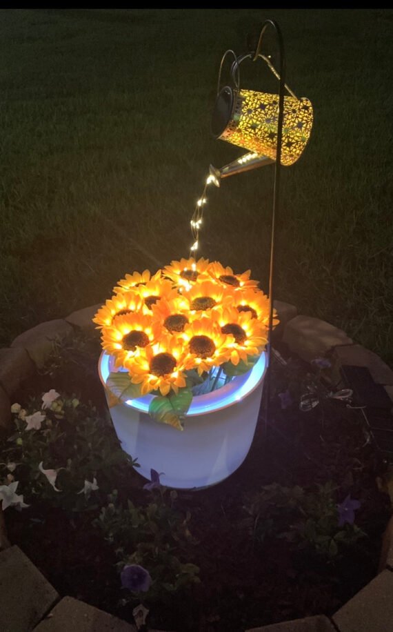 The Enchanted Watering Can?- Solar Waterfall Lights?