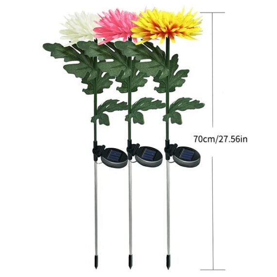 🔥Last Day Promotion 70% OFF - Waterproof Solar Chrysanthemum Garden Light