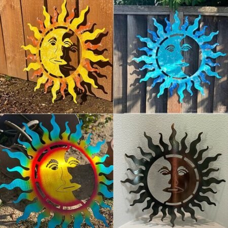 Sun And Moon Metal Wall Art