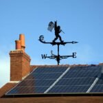 Bigfoot Sasquatch Holding Flag Metal Weathervane