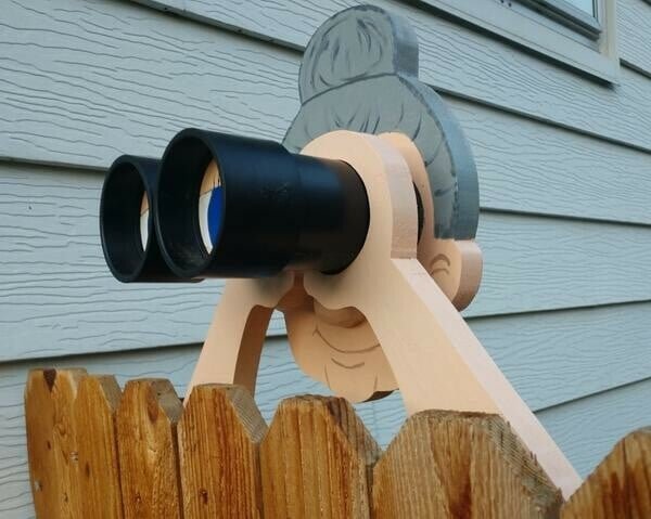 Father's Day Gift- Nosy Old Man and Lady Garden Yard Art