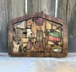 Nativity Puzzle With Wood Burned Design
