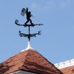 Bigfoot Sasquatch Holding Flag Metal Weathervane