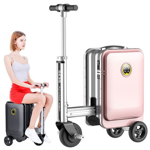 ⚡Clearance Price RM44.39💓Smart Rideable Luggage Travel Electric Luggage Scooter