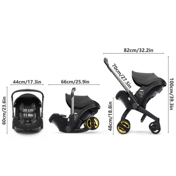 👶Clearance Price SGD 29.99🍼Doona Infant Car Seat & Latch Base - Rear Facing, Car Seat to Stroller in Seconds