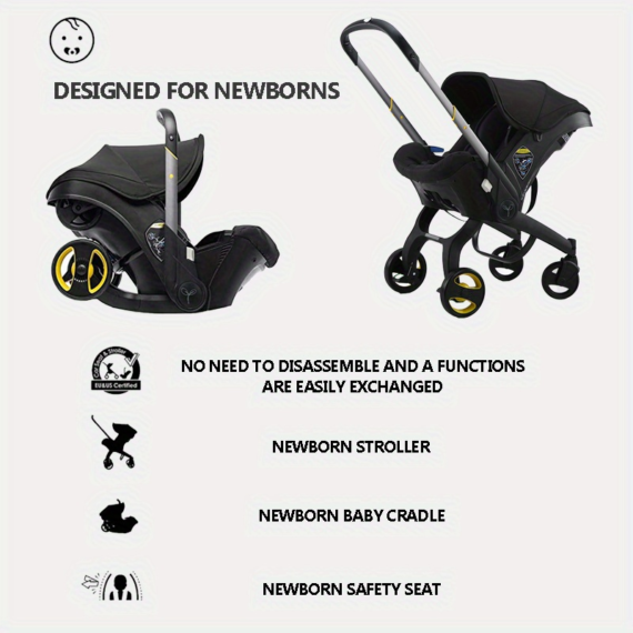 👶Clearance Price SGD 29.99🍼Doona Infant Car Seat & Latch Base - Rear Facing, Car Seat to Stroller in Seconds