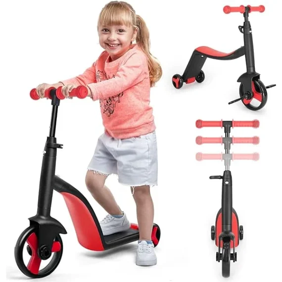 🛴Clearance Price S$4.99🔥🛴Three-In-One Children’s Scooter, folding tricycle, balance car, multifunctional bicycle🛴